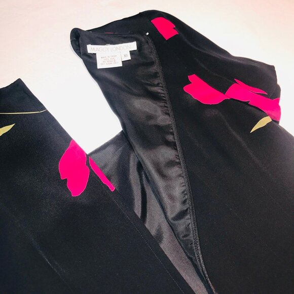 NWT Maggy London 100% Silk Sheath Dress – Size 10 - Picture 8 of 9